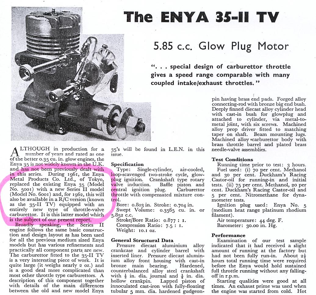 Enya 35-II TV